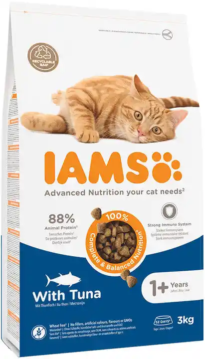 Iams Advanced Nutrition Adult Cat z tuńczykiem - 3 kg karma sucha