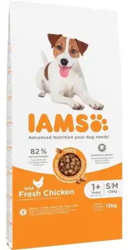 Iams Advanced Nutrition Adult Small & Medium Dog, kurczak - 12 kg