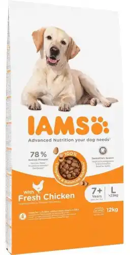 Iams Advanced Nutrition Senior Large Dog, kurczak - 12 kg