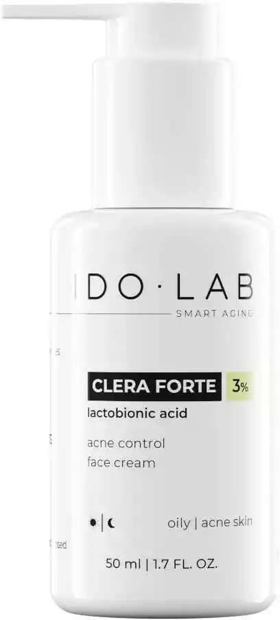 Ido Lab Clera Forte Acne Control Face Cream Krem naprawczy dla cery tłustej i trądzikowej 50ml