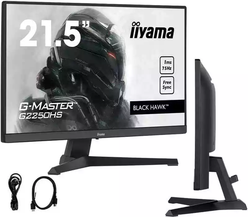 Iiyama G-Master Black Hawk G2250HS-B1 21 cali Full HD VA 75Hz 1ms Gamingowy monitor LED