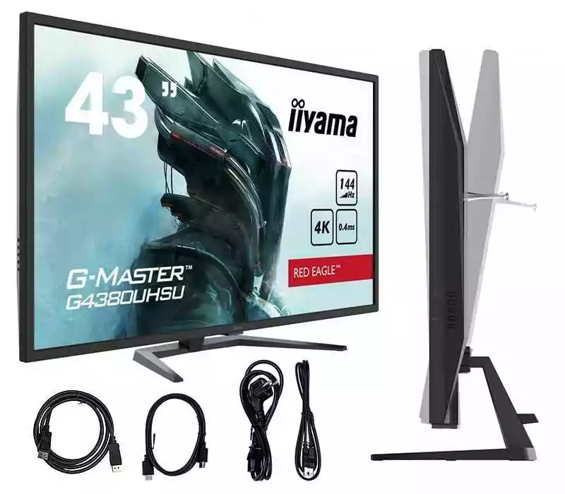 Iiyama G-Master Red Eagle G4380UHSU-B1 + 43 cale 4K VA 144Hz 0,4ms Gamingowy monitor LED