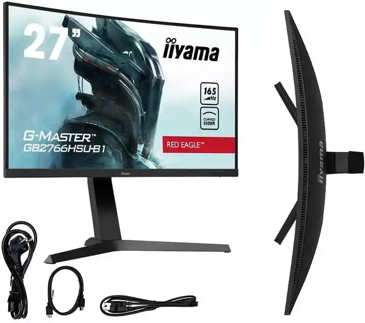 Iiyama G-Master Red Eagle GB2766HSU-B1 27 cali Full HD VA 165Hz 1ms Zakrzywiony Gamingowy monitor LED