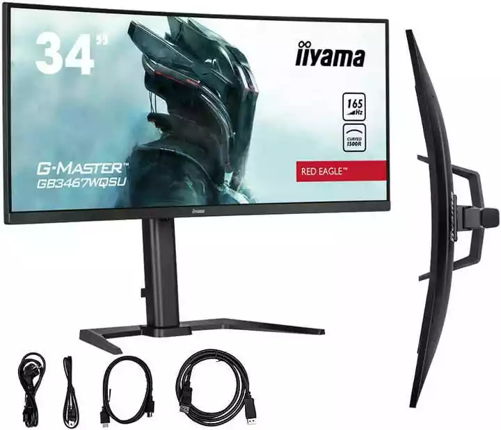 Iiyama G-Master Red Eagle GB3467WQSU-B5 34 cale UWQHD VA 165Hz 0,4ms Zakrzywiony Gamingowy monitor LED