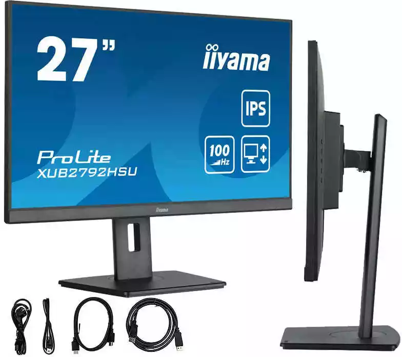 Iiyama ProLite XUB2792HSU-B6 27 cali Full HD IPS 100Hz 0,4ms MPRT monitor LED