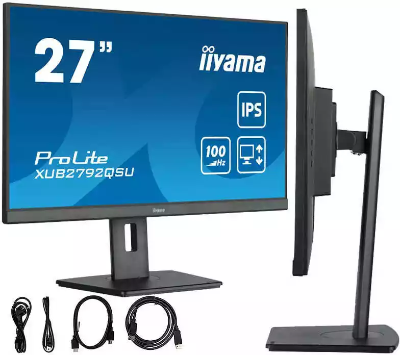 Iiyama ProLite XUB2792QSU-B6 27 cali 2K IPS 100Hz 0,4ms MPRT monitor LED