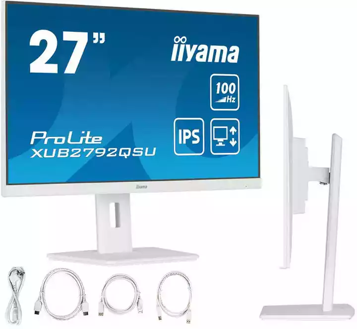 Iiyama ProLite XUB2792QSU-W6 27 cali 2K IPS 100Hz 0,4ms MPRT monitor LED