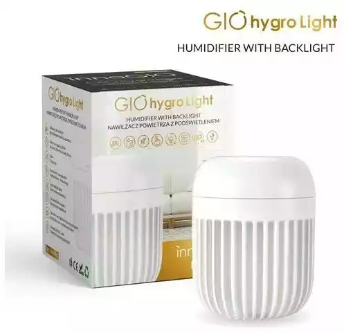 InnoGIO GioHygro Light Nawilżacz Powietrza z Lampką Biały