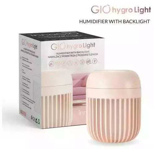 InnoGIO GioHygro Light Nawilżacz Powietrza z Lampką Różowa