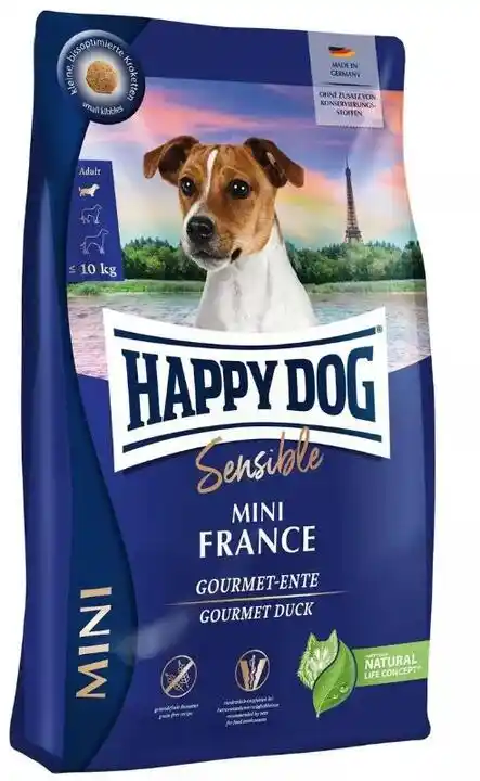 Interquell Petfood Gmbh Happy Dog Sensible Mini France 4 kg, brązowy