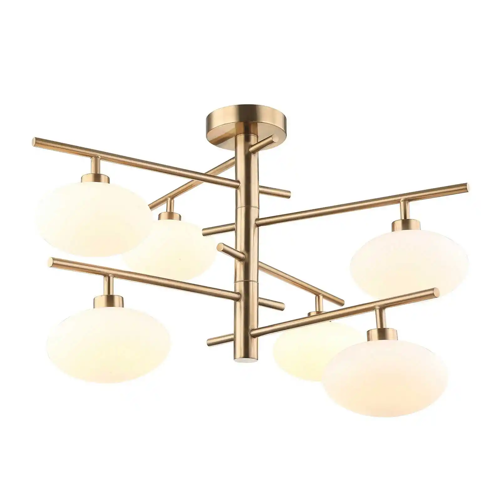 Italux Lampa designerska wisząca Fiorenzo MXM3661-6 BRO+W