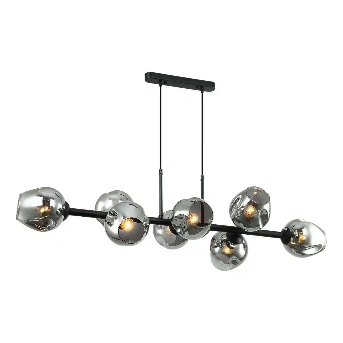 Italux Lampa loft wisząca Borgo PND-30843-8 BK+SG czarna