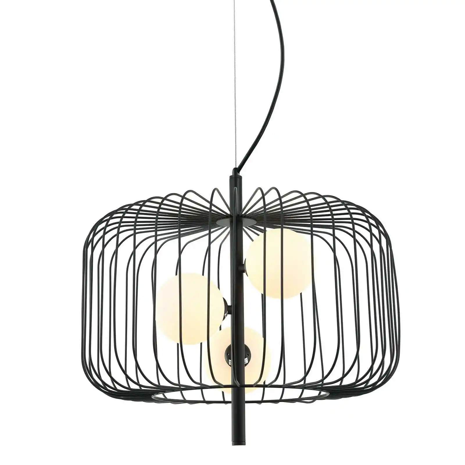 Italux Lampa loft wisząca Daren MDM-3936/3 BK