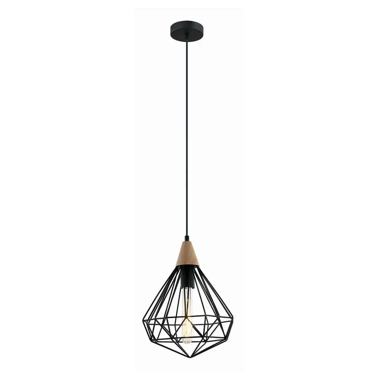 Italux Lampa loft wisząca MAELLE MDM-2591/1S BK