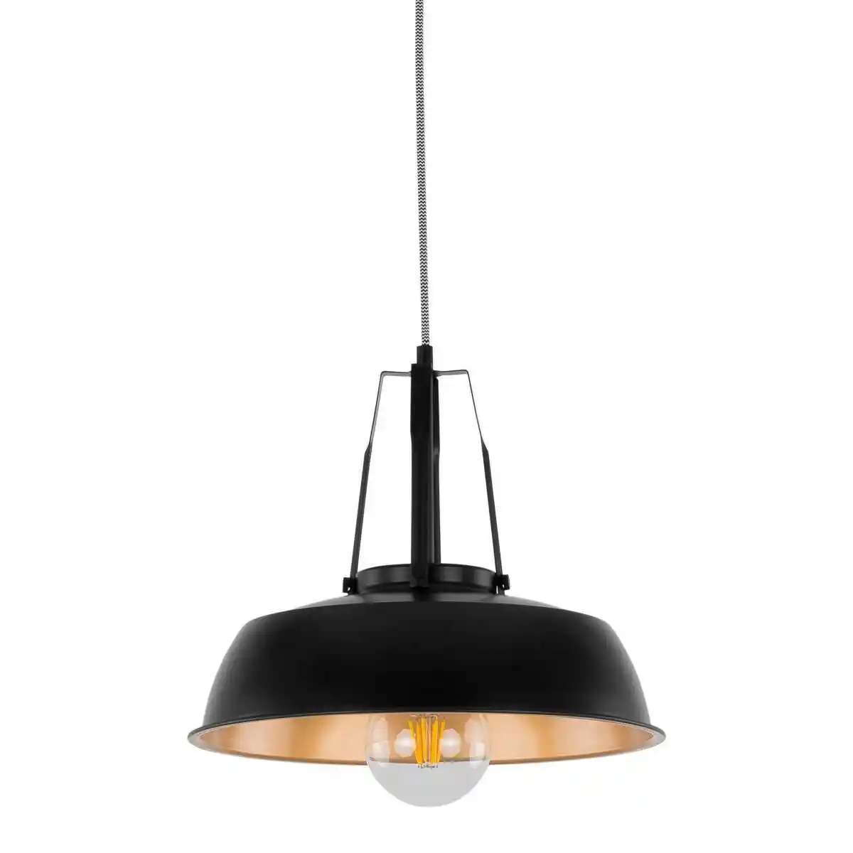 Italux Lampa loft wisząca Paloma MDM-3619/1M BK+GD