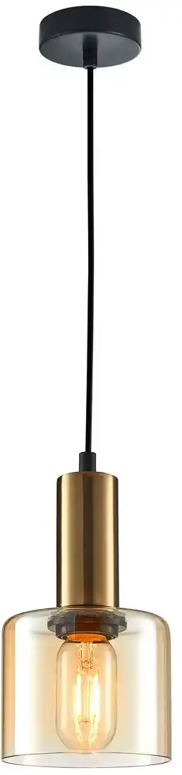 Italux Lampa loft wisząca SANTIA PND-65342-1-BRO+AMB