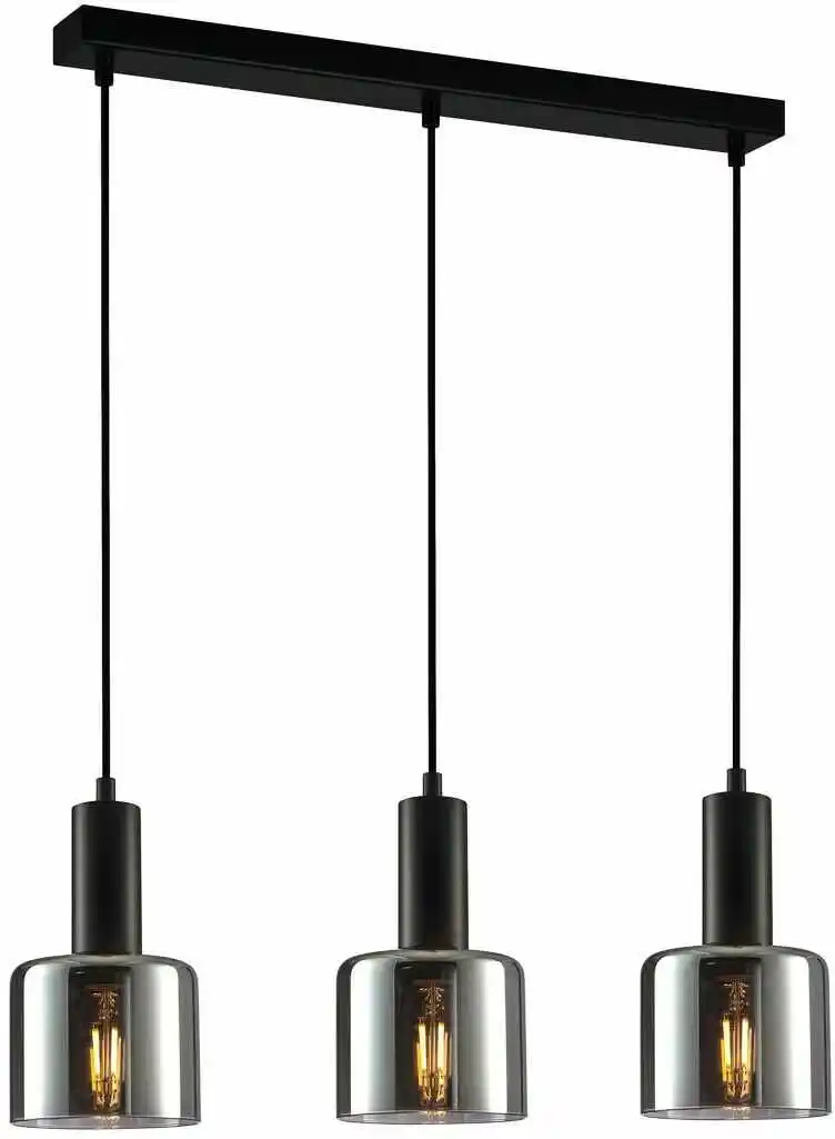 Italux Lampa loft wisząca SANTIA PND-65342-3-BK+SG