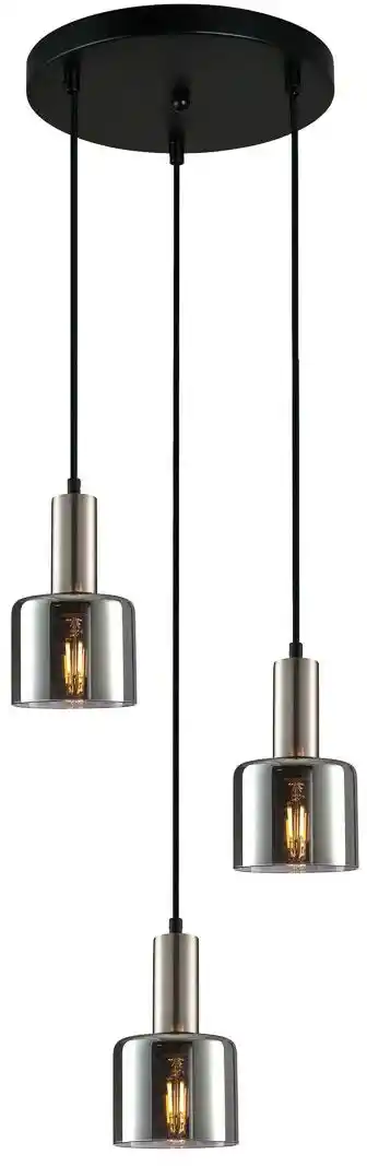 Italux Lampa loft wisząca SANTIA PND-65342-3A-SC+SG