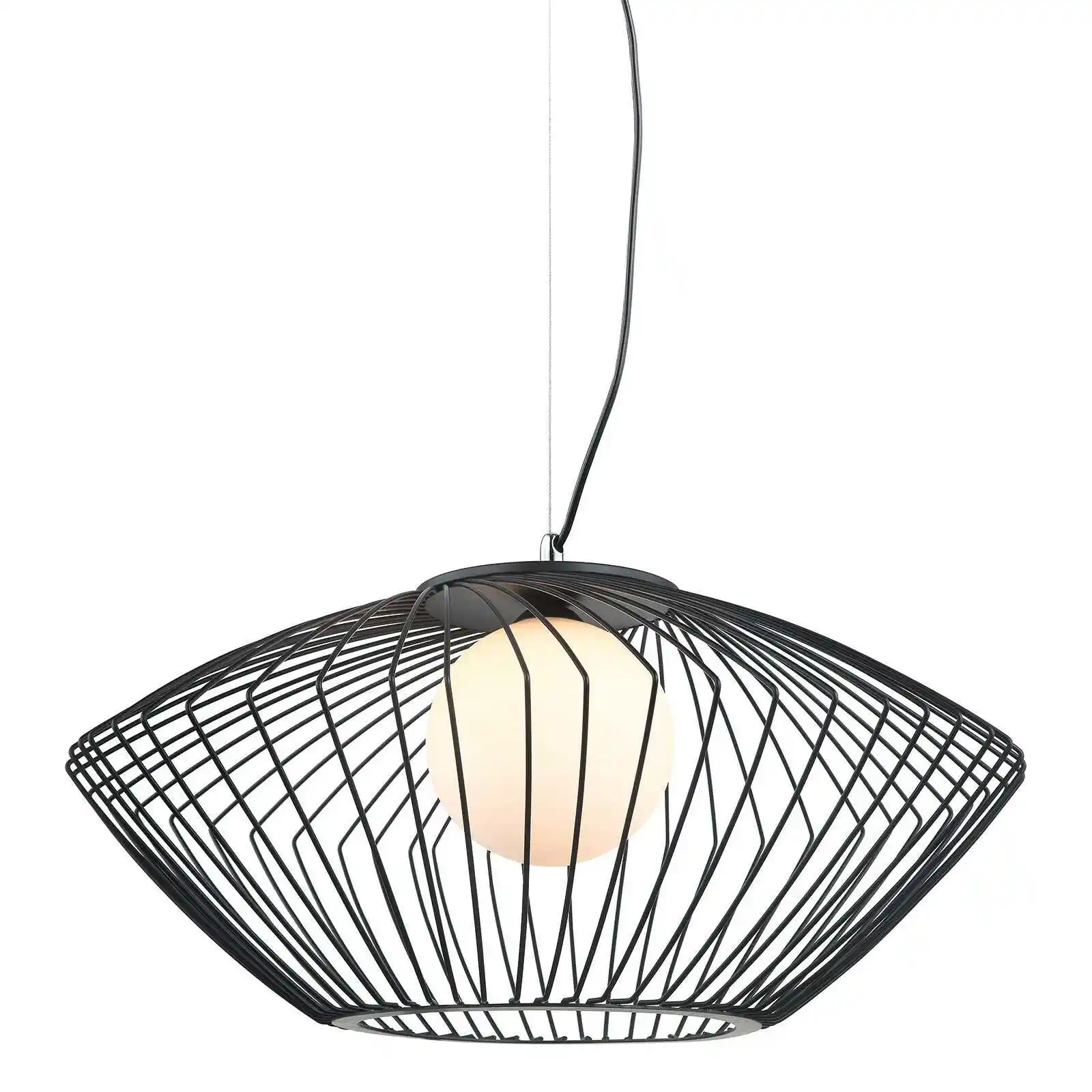 Italux Lampa loft wisząca Zeno MDM-3844-1 BK