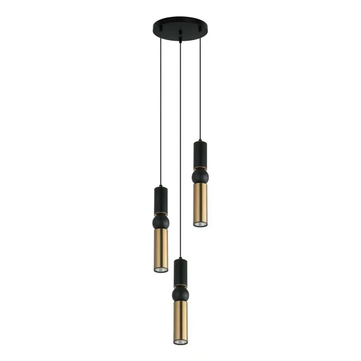 Italux Lampa nad stół wisząca nowoczesna Isidora PND-14290-3-BK-BRO