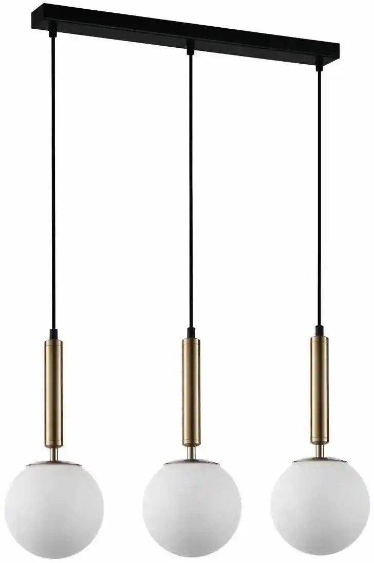 Italux Lampa nad stół wisząca nowoczesna RAVENA PND-2324-3L GD+OPA