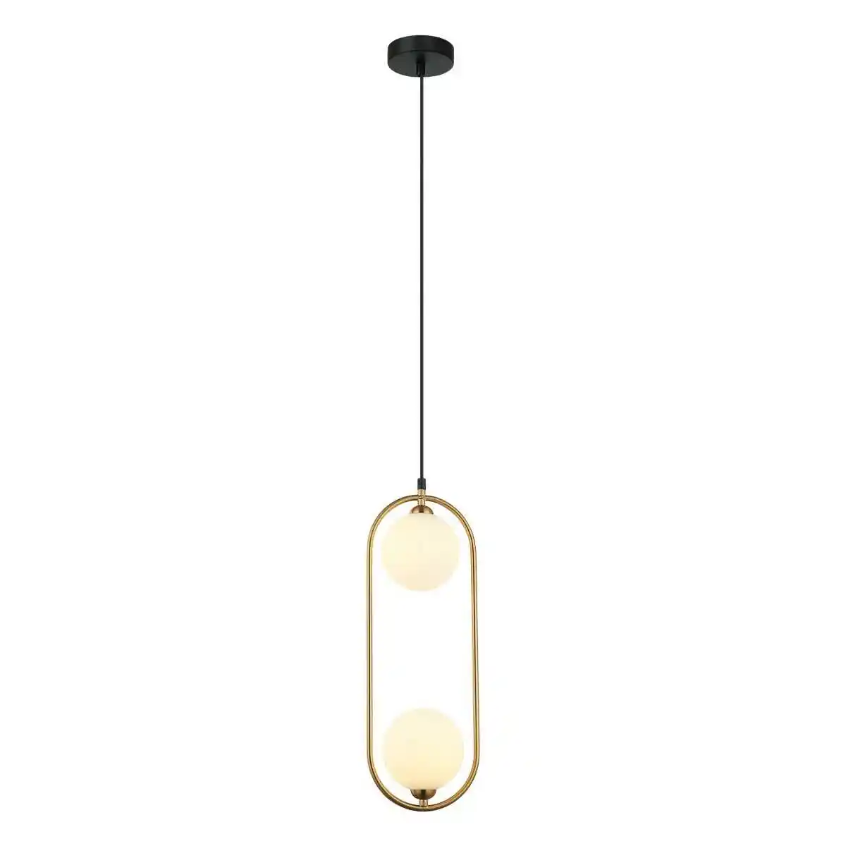 Italux Lampa stylowa wisząca Lupus PND-3965-2-BRO