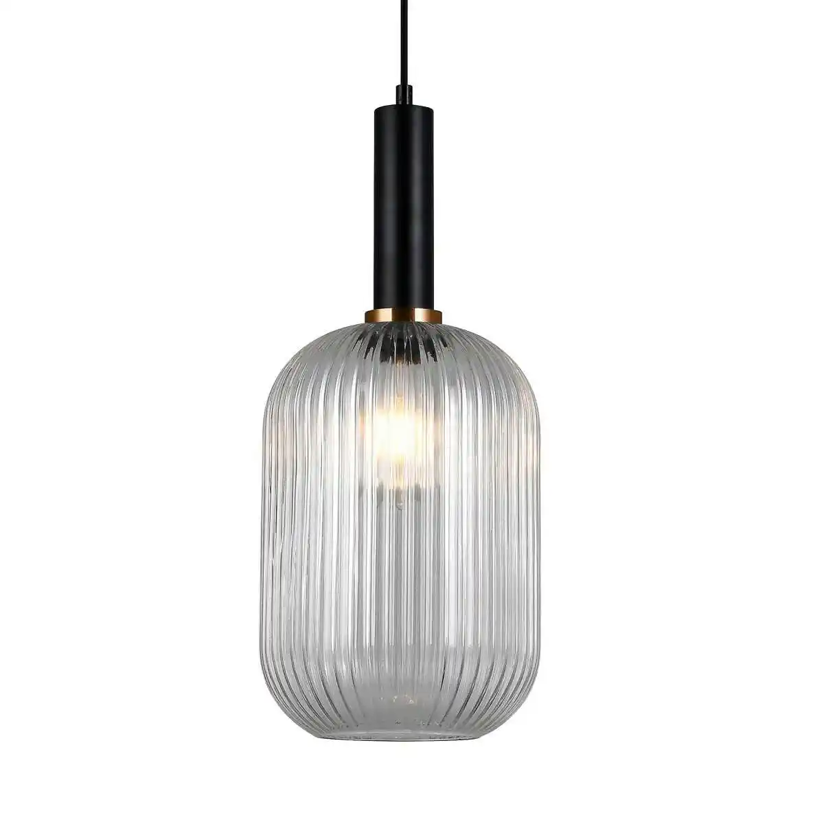 Italux Lampa wisząca nowoczesna ANTIOLA PND-5588-1L-BK+CL