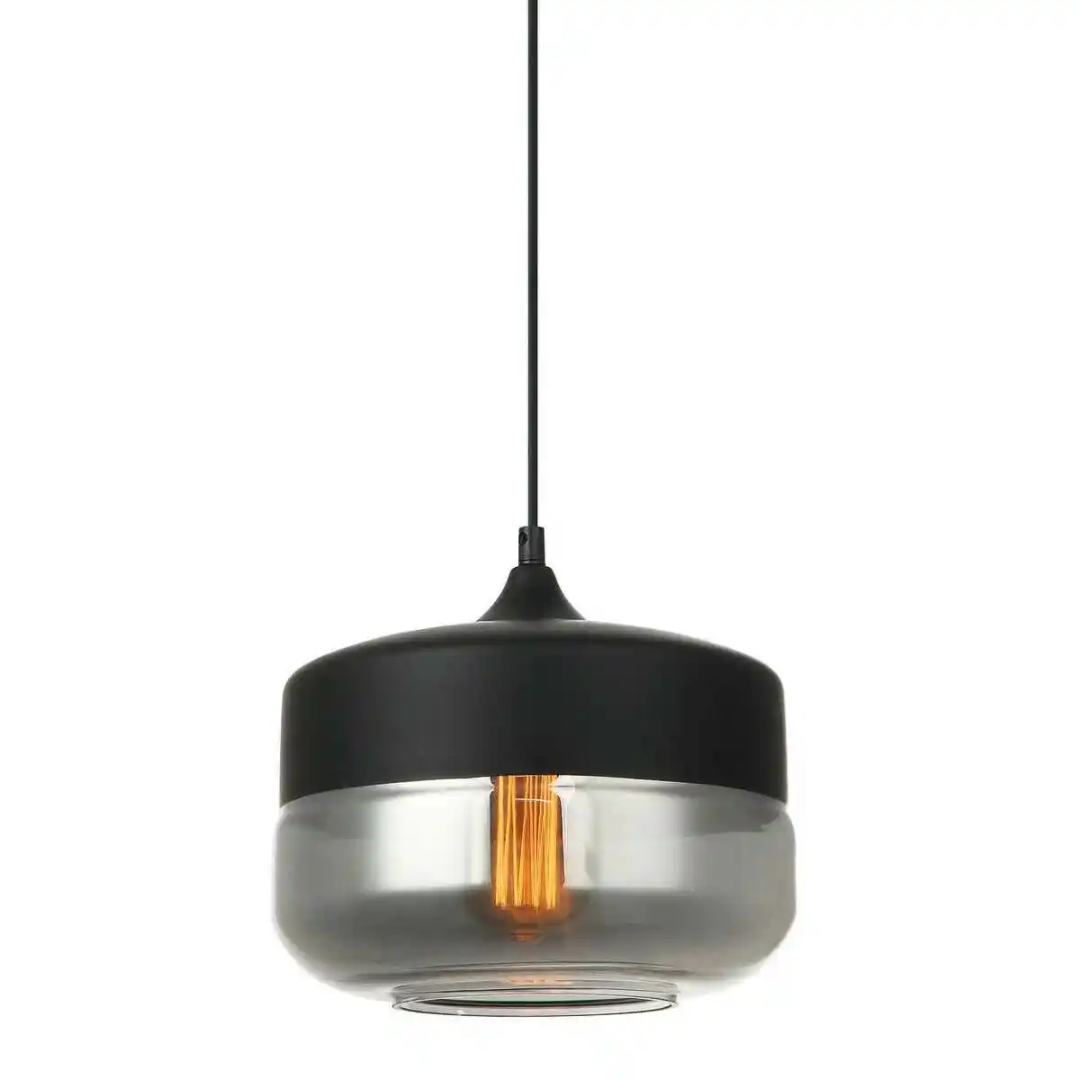 Italux Lampa wisząca nowoczesna MOLINA MDM-2380/1 BK+SG