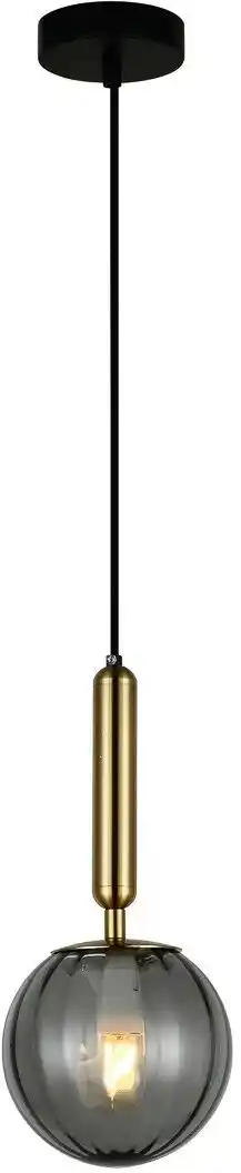 Italux Lampa wisząca nowoczesna Ravena PND-2324-1 BRO+SG mosiężny