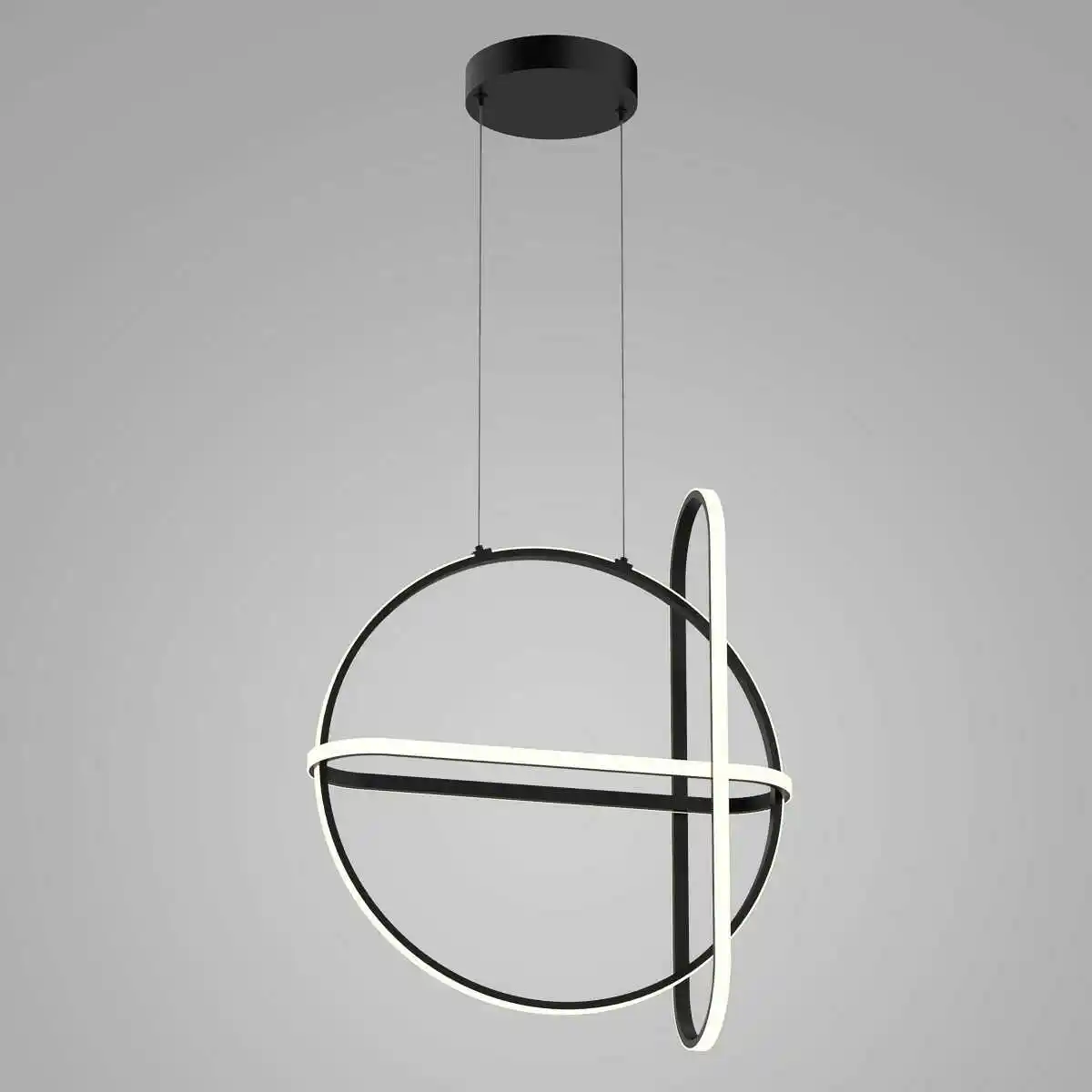 Italux Lampa wisząca RING CERRILA PND-29772750-3A-BK