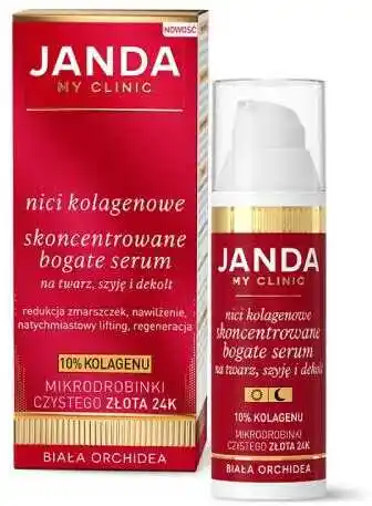 Janda Nici Kolagenowe skoncentrowane bogate serum na twarz szyję i dekolt 30ml