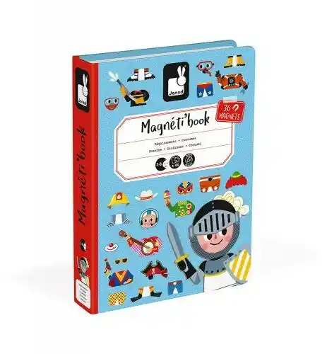 Janod Magnetyczna układanka Kostiumy Chłopiec Magnetibook