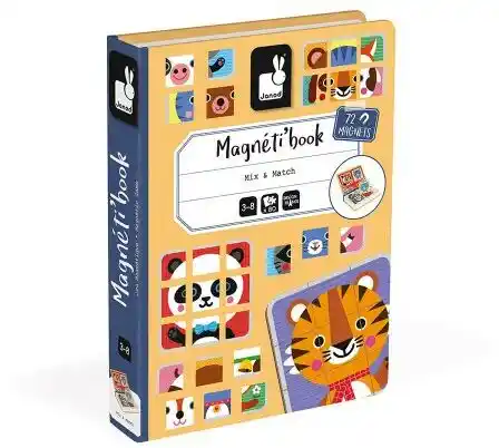 Janod Magnetyczna układanka Puzzle Zwierzątka Magnetibook