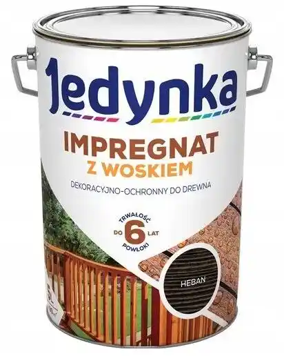 Jedynka Impregnat do Drewna z Woskiem Heban 10L