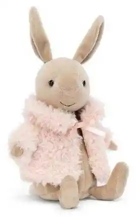 Jellycat Króliczek w Różowym Kożuszku 17 cm