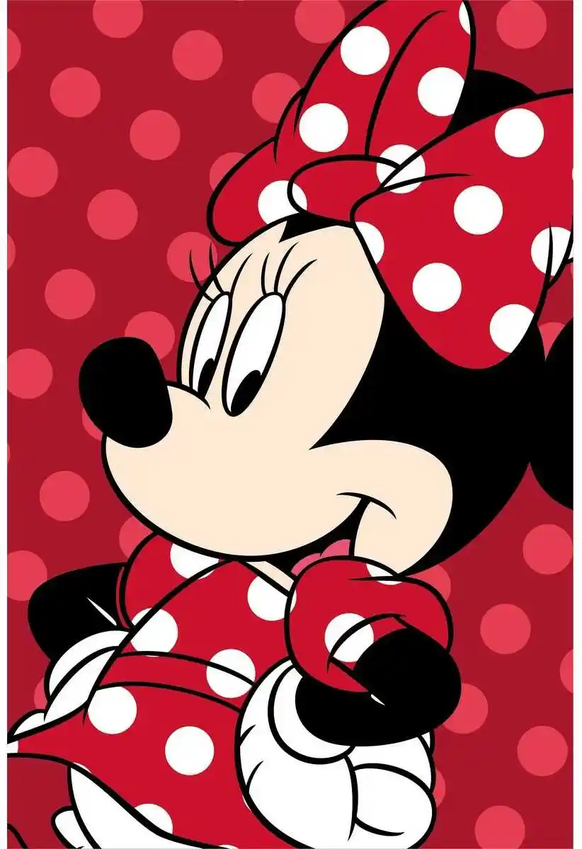 Jerry Fabrics Koc dziecięcy Minnie Red 100x150cm