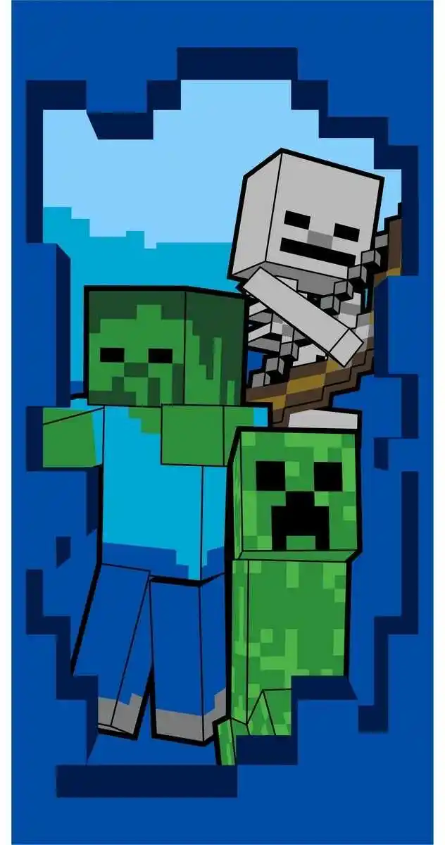 Jerry Fabrics Ręcznik kąpielowy Minecraft Beware 70x140cm