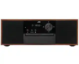 Jvc RD-E761 16W Bluetooth Radio FM Czarno-brązowy Mikro i mini wieża