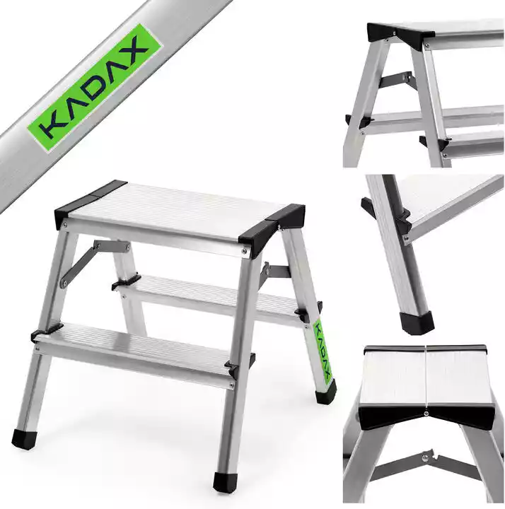 Kadax Drabina aluminiowa z podestem Musko, 2 stopnie, 125 kg