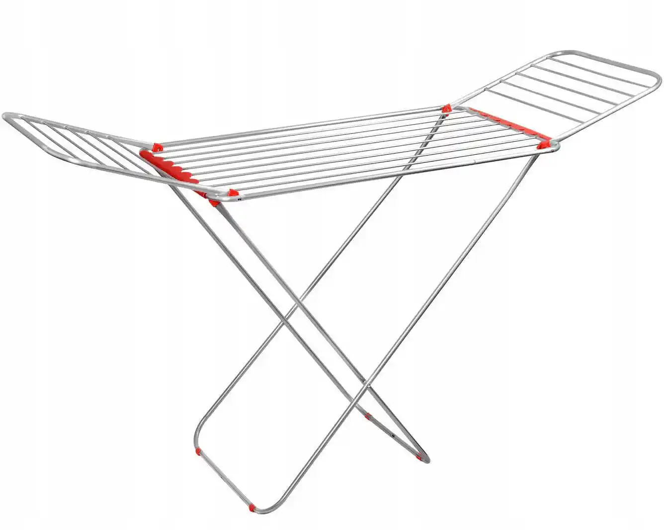 Kadax Stojąca suszarka aluminiowa na pranie, składana, srebrna, 175 cm