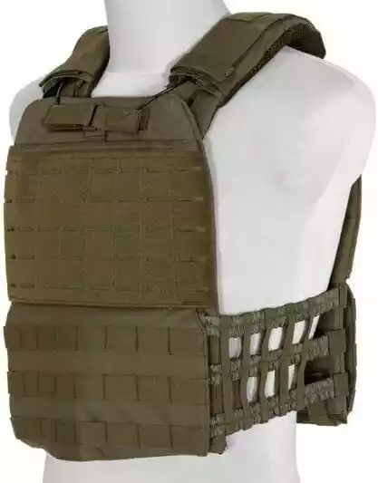 Kamizelka taktyczna typu plate carrier molle laser-cut - oliwkowa GFT-18-028655