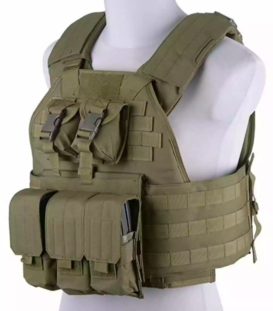 Kamizelka taktyczna typu Plate Carrier - oliwkowa GFT-18-018404