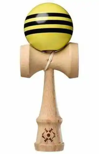 Kendama Usa Tribute Kendama Triple Stripe Yellow Black