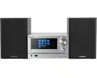 Kenwood M-7000S-S 60W Wi-Fi Bluetooth Radio FM, DAB+, Internetowe Srebrny Mikro i mini wieża