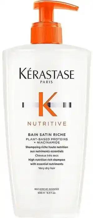 Kerastase Nutritive Satin Riche wzbogacona kąpiel szampon do włosów grubych 500ml