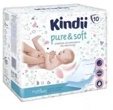 Kindii Pure&Soft Podkłady jednorazowe dla niemowląt 10szt.