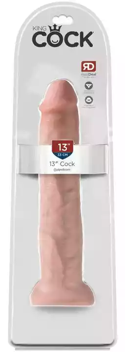 King Cock 13 - gigantyczne, realistyczne dildo (33 cm) - naturalne