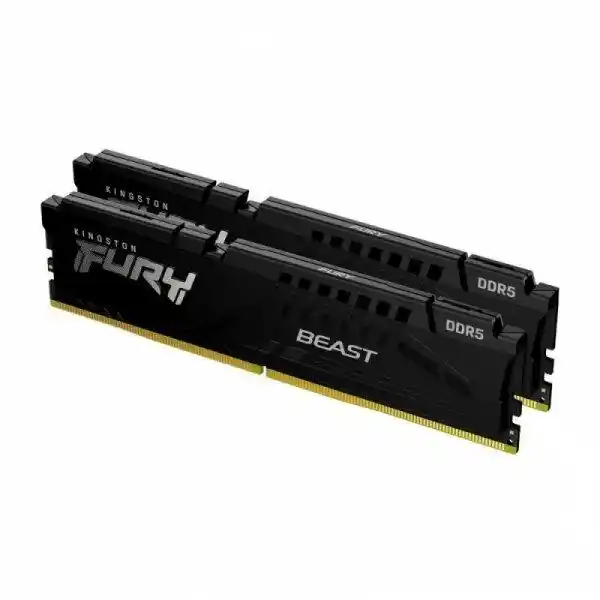 Kingston FURY Beast Black 32GB 6000MT/s DDR5 CL36 DIMM 2x16GB Zestaw pamięci do gier stacjonarnych - KF560C36BBE2K2-32