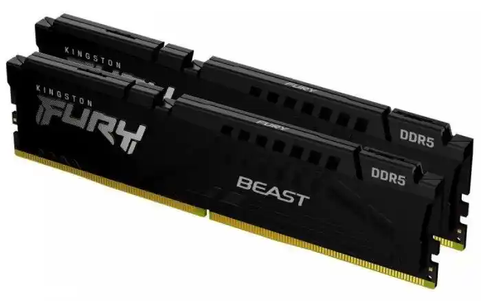 Kingston FURY Beast Black 32GB 6400MT/s DDR5 CL32 DIMM zestaw 2 pamięć do gier stacjonarnych - KF564C32BBEK2-32