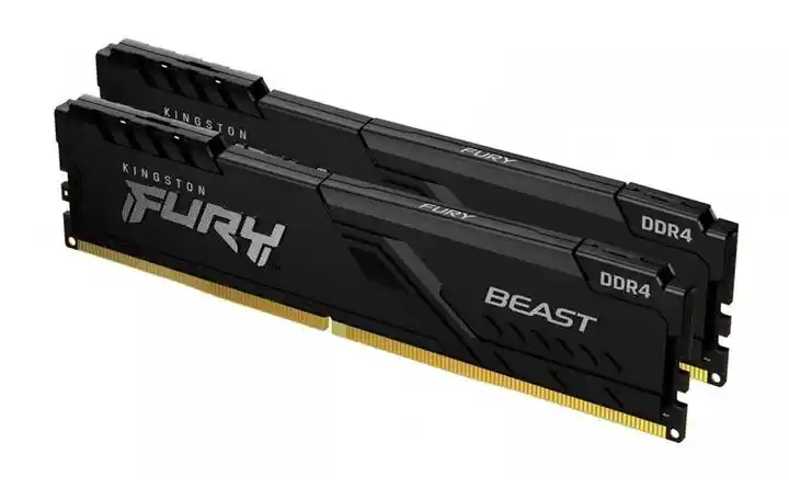 Kingston Fury Beast DDR4 64GB 2 x 32GB 3600 CL18 Czarny Pamięć RAM KF436C18BBK2/64